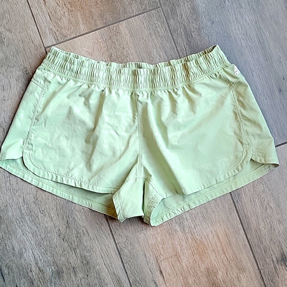 Adidas Aeroready running wind shorts, celery green, medium